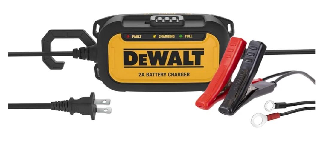 DEWALT DXAEC2 Professional 2-Amp Automotive Battery Charger and Maintainer