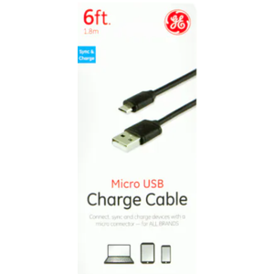 GE USB Micro Cable 6 Ft USB /Am