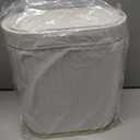 ELPHECO Automatic Motion Sensor Trash Can - 2 Gallon Slimline for Bathroom, Bedroom, Kitchen, Office - White with Gold Trim