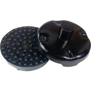 Floor Jack Saddle with Rubber Pad, 4.8 Inch in Diam, 1-1/8 Stem, Up to 4 Ton, Cast Iron Quality Replacement Part Fits Many Floor Jacks