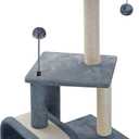 Roypet 32" Cat Tree with Scratching Pad and Perch, Grey