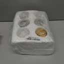 Geelin 12 Pcs Golden Rustic Fall Pumpkin Decor Resin Pumpkins for Thanksgiving Decorations Farmhouse Decorative Pumpkins 2.36" for Fall Home Decor Autumn Tabletop Centerpiece Harvest Wedding(Resin)