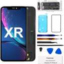for iPhone XR Screen Replacement 6.1 inch,LCD Display Touch Screen Digitizer Assembly with Repair Tools, Compatible with Model A1984, A2105, A2106, A2108