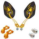 Handlebar Rear View Mirrors For Mountain Road Bike, 2pcs bike rear view mirrors with Wide Angle Mirror, Adjustable Rotatable Handlebar for Mountain Bike, Bicycle Rearview Mirror, Missing parts