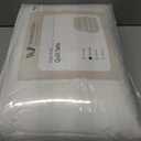 WARMDERN Linen Cotton Quilts Set Queen Size, 100% Cotton White Quilt Bedspreads with Box Stitched, 3 Pieces Soft Lightweight Bedspreads Coverlet with 2 Pillow Shams for All Season, Cream White, 90x96