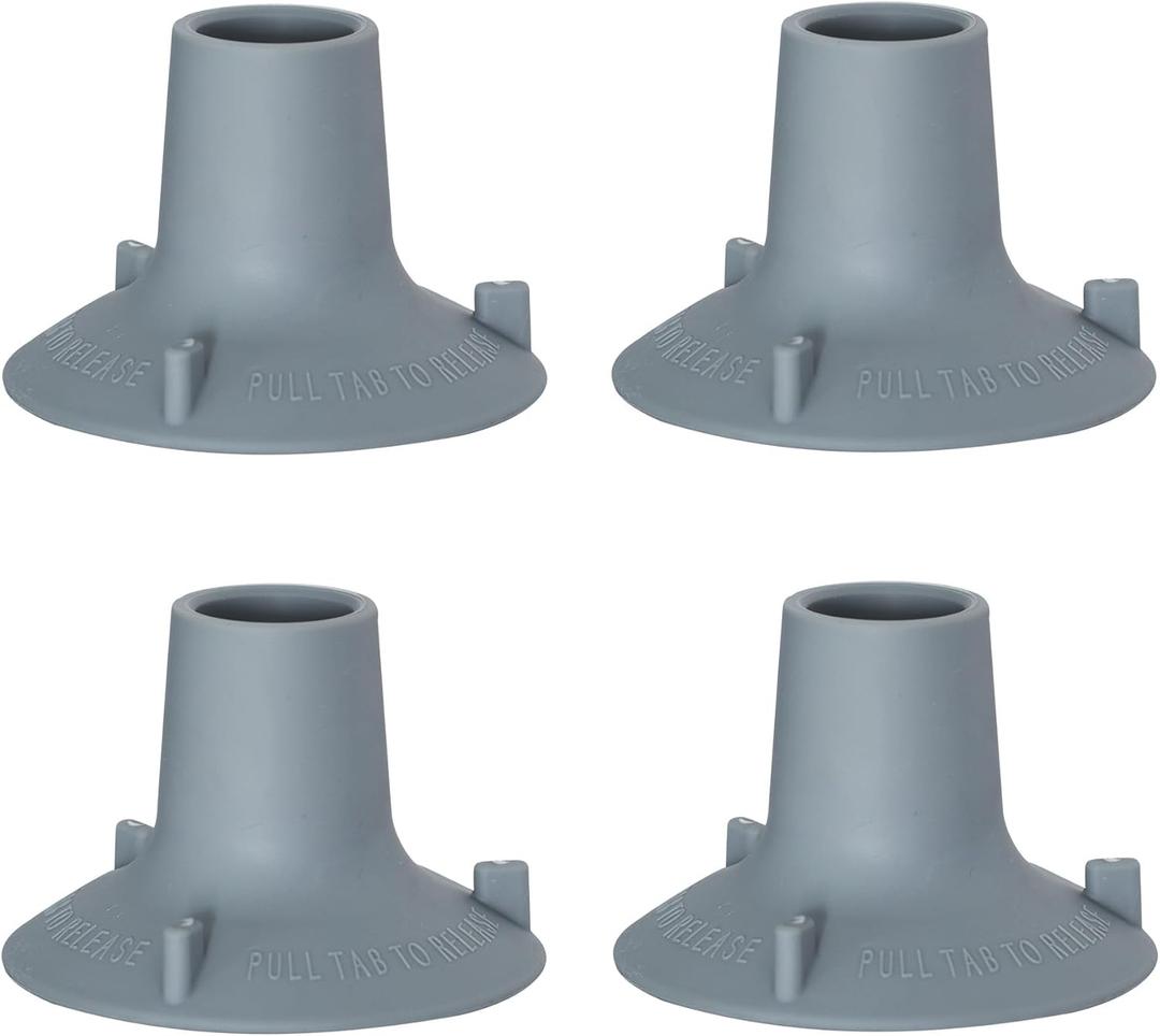 Replacement Feet for Shower Chair Bath Seat, Shower stools and Transfer Bench (TPR Suction Cup,Inner Diameter 1",Bottom 3.6"),Please Measure If Your Chair is Suitable