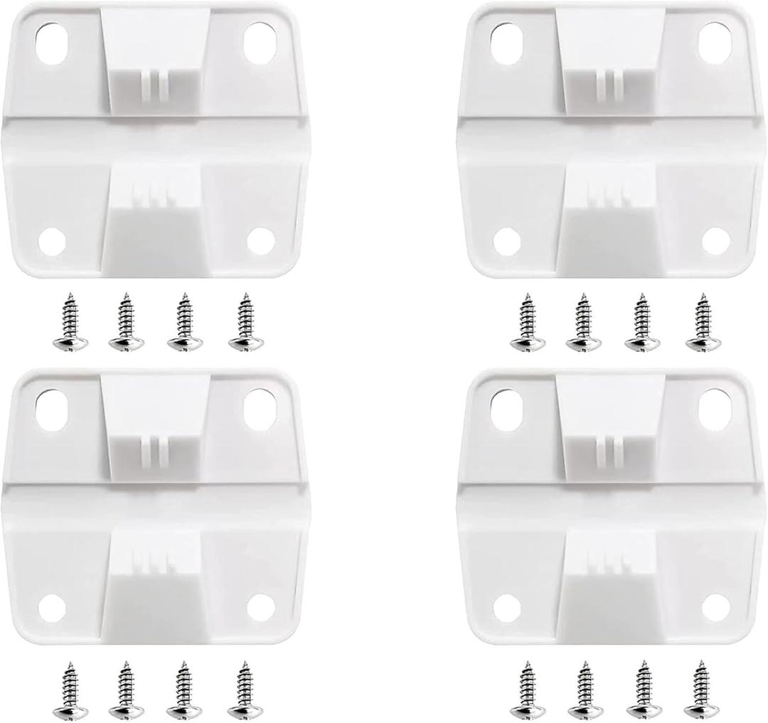 Cooler Plastic Replacement Hinges for Coleman Coolers 5253 6262 6270,for Rubbermaid Cooler Hinges,with Screws Set (4pack)