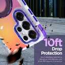 Magnetic Fit for Samsung Galaxy S26 Ultra Case with Stand, Purple | [Compatible with Magsafe] [Cute Fluorescent Design] [1 Screen Protector] Slim Translucent Matte Case for S26 Ultra 6.9"