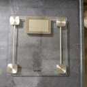 Etekcity Digital Body Weight Bathroom Scale, Large Blue LCD Backlight Display, High Precision Measurements,6mm Tempered Glass, 400 Pounds (Blinding Silver)