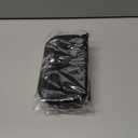 2 x JOVAKIT Small Portable Silicone Alphabet Makeup Bag for Women, Travel Waterproof Cosmetic Bag Gifts for Women, Zipper Closure Make Up Case with Handle, Travel Storage Organizer Pouch (Black R)