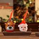 Sliner 12 Pack Christmas Party Favor Gift Cups with Straws and Lids,10 oz Christmas Plastic Cups Cute Santa Claus Elk Snowman for Winter Xmas Holiday Birthday Party Gifts Supplies