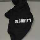 SCENEREAL Security Dog Hoodies Puppy Sweater for Large Dogs Boys Girls, Soft Doggi Costume with Leash Hole, Pet Cold Weather Coats, Fleece Pet Clothes Hooded Sweatshirt (#1 Black (SECURITY Printed))