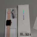 Smart Watch for Women Men Fitness: Smart Watch for iPhone&Android Bluetooth Call with SpO2 Sleep Heart Rate Monitor,IP68,Fitness Tracker with 120+Sport,Reloj Inteligente 30 Day+Battery Life, 2 Bands (Gold-Pink)