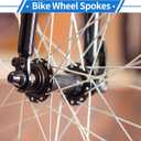 1 Set Bicycle Spokes 12G 290mm Length Bike Wheel Spokes Universal Carbon Steel Galvanized Silver Tone Nipple