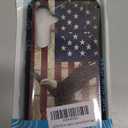 GFEWYTJYJ for Galaxy S24 FE Case,Shockproof 3-Layer Full Body Protection Rugged Heavy Duty High Impact Hard Cover Case for Samsung Galaxy S24 FE 6.7 inch 2024,American Flag Bald Eagle