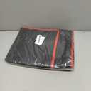 Bodaon Insulated Food Delivery Bag, XX-Large Reusable Grocery Shopping Bags, Picnic Cooler Bag Zipper/Zippered Top Cold, Black with Red Edge, 1-Pack