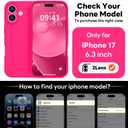 Vooii Magnetic for iPhone 17 Case, Compatible with Magsafe (Premium Liquid Silicone) (Integrated Camera Control Button) Full Body Protective Anti-Scratch Microfiber Lining 6.3", Hot Pink