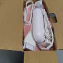 Electric Blanket 50" x 60" Soft Ribbed Faux Fur Flannel Quick Heat 12 Heat Levels 1-12 Hour Timer & Overheat Protection & Auto Shut Off & ETL FCC (Blush Pink, Throw 50" x 60")