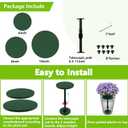 Axcoix Adjustable Height Plant Risers for Inside Pots, 7.5-12" Planter Inserts for Large Pots, Planter Lift Insert for Tall Square Round Taper Planters (6" 8" 10" Base or Top)
