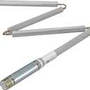 Eastman 42 Inch Flexible Magnesium Anode Rod, 3/4 x 5 in NPT Stainless Steel Nipple, Water Heater Accessory with Chrome Finish, 60287