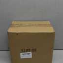 100 PCS White Plastic Plates, Plastic Thanksgiving Plates Disposable Include 50 Dinner Plate and 50 Dessert Plate Perfect for Holiday, Wedding & Thanksgiving Party