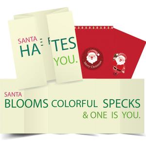 9 x Christmas Cards with Envelopes - White Elephant Gifts for Adults - Stocking Stuffers for Women Men Teens | Christmas Gifts for Husband Boyfriend - Funny Xmas Party Favors Decorations