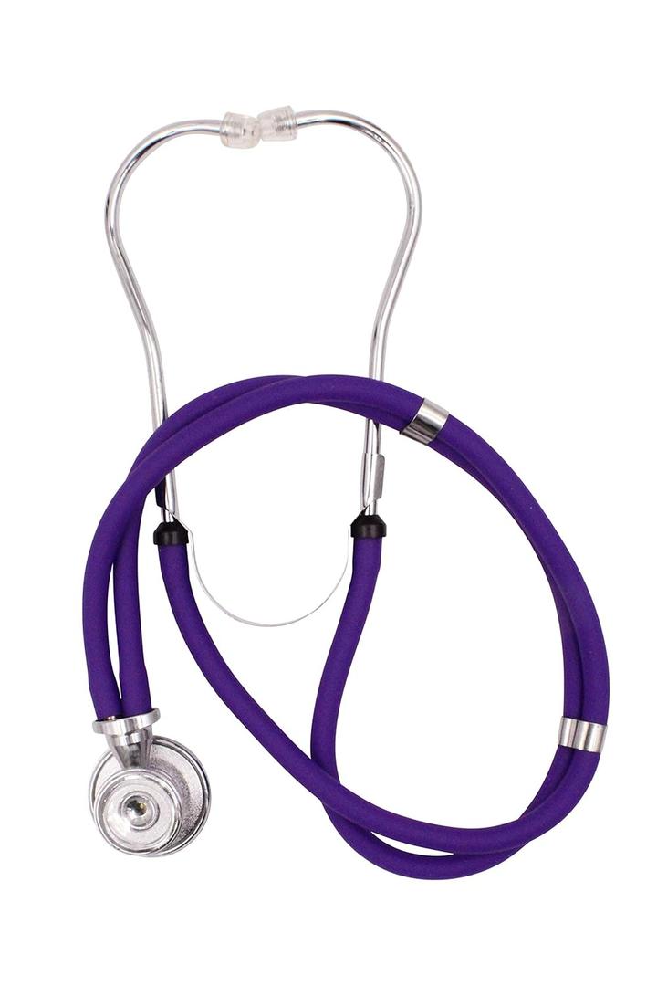 Primacare DS-9295-PU 30" Sprague Rappaport Style Stethoscope for Doctors, Nurses and Medical Students, First Aid Professional Dual Head Cardiology Kit for Men, Women and Pediatric, Purple