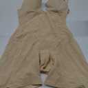 Slimers Body Shaper for Women Tummy Control U Plunge Backless Full Body Shapewear Mid Thigh Mesh strapless Bodysuit Top (3X-Large, Beige)