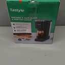 Tastyle Single Serve Coffee Maker, Iced and Hot Coffee Machine for K Cup & Grounds, Compact Design, 40oz Removable Water Reservoir, 6 to 24 Oz Brew Sizes, Fits 7.3" Travel Mug, Black