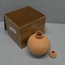 Ollas Pot Plant Watering Globes with Top Storage Pool and Lid Clay Watering Pot with lid Terracotta Watering Pot 6-inch Large Simple Irrigation Peripheral Water System Indoor Outdoor Self Watering
