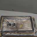 Hanging File Folder Frame Letter Size, 10" H, Height Dot Not Fit All Filing Cabinet Drawer, Desk Metal Hanging Folders Organizer Holder Rack, Black, 2 Pack