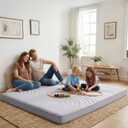ZonLi Japanese Floor Mattress Futon Mattress Full Size, Thicken Roll Up Tatami Mat Washable Cover, Portable & Foldable Floor Bed Mattress for Sleeping, Dormitory, Adult Kids