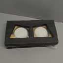 Elevated Cat Bowl Stand for Food and Water  Anti-Vomit Raised Feeding Station with Tilted Stand  Removable Round Ceramic Bowls, Anti Slip Bamboo Base, Dishes for Cats, Kitten, Small Dogs & Puppies