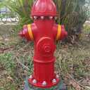 CUZOKOLA Stout 15" H Fire Hydrant for Dogs to Pee on with 4 Stakes,Larger Dog Fire Hydrant Pee Post Statue for Garden Outdoor and Indoor- Puppy Pee Post Love Best Gift