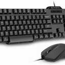 Wired Keyboard and Mouse Combo, Gofreetech Full-Size Keyboard and Mouse Combo with Optical Wired Mouse, USB Plug-and-Play, Compatible with Windows Mac OS Laptop/Desktop/PC