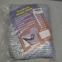 85% Aluminet Shade Cloth with Grommets 13 x 16FT Reflective Sun Shade Tarp