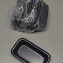 Uiifan 12 Pcs Mini Loaf Pan for Baking Bread Non Stick Small Banana Bread Tins Mini Loaf Pans for Nonstick Tiny Meatloaf Pan Carbon Steel for Oven and Baking (6 x 3.3 x 2inch,Gray)