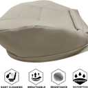 NLQR Front Driver Bottom Replacement Seat Cover Ivory Microfiber Leather Compatible with Mercedes Benz C250 C300 C350 2008-2014, Compatible with Mercedes Benz GLK250 GLK280 GLK300 GLK350 2008-2015