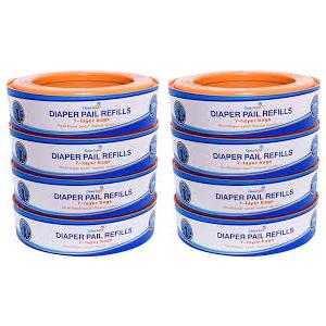 ChoiceRefill Compatible with Diaper Genie Pails, 8Pack, 2600 count