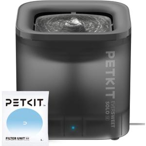 PETKIT New Cat Water Fountain with Wireless Pump, Ultra Quiet 65oz/1.85L Pet Water Fountain for Cats and Dogs Inside, Detachable Design Easy to Clean and Assemble, Filters Included