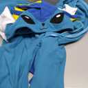 Unisex Adult Animal Pajamas Sleepwear Costume Plush One-Piece Cosplay Costumes (Medium, Blue)