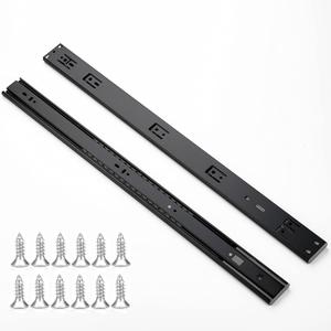 Ravinte 24 Inch Soft Close Drawer Slides 2 Pairs 4 Pack Black Full Extension Ball Bearing Drawer Glide Side Mount
