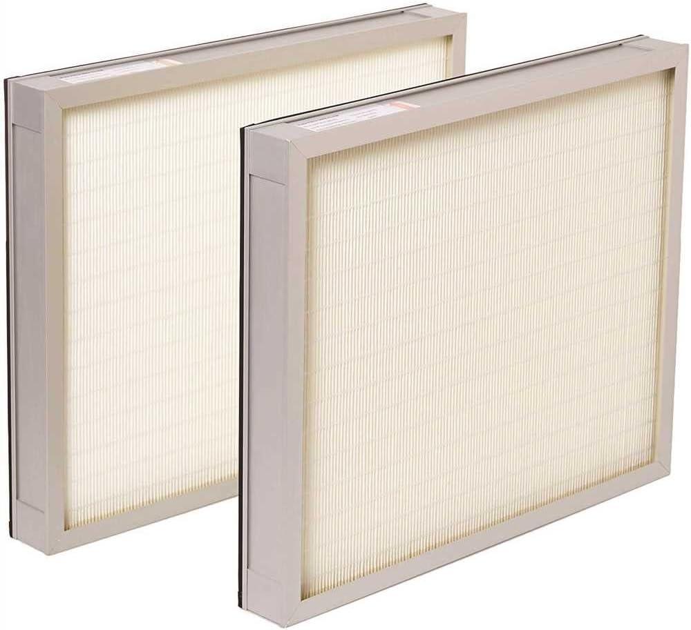 BlueDri Air Scrubber Stage 2 HEPA Filter for Air Purifiers Negative Air Machine, Water Damage Restoration Equipment, Mold Remediation, Construction Debris (2-Pack)