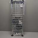 Panana Folding Shopping Hand Truck with Wheels,Foldable Steel Grocery On Wheels, Grocery Bag for Storage (Two Wheels)