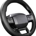 Steering Wheel Cover for Ford F150 F250 F350 1997-2026, Black