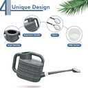 2 Gallon Watering Can for Outdoor Plants, Plant Watering Can with Removable Long Spout and Stainless Steel Sprinkler Head, Large Water Can for Garden Flowers Vegetables