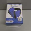 Travel Pillows for Airplanes, 360 Support Headrest Pillow with Eye Mask for Sleeping Long Flights, Travel Pillow for Car Road Trip, Car Headrest, Travel Accessories Stop Bobblehead, Black