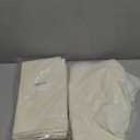 10 Pack Premium Disposable Plastic Tablecloth 84" Round Table Cover for Birthdays Weddings Christmas Anniversary Buffet Table (Beige)