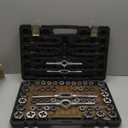 VEVOR Tap and Die Set, 116-Piece Include Metric and SAE Size, Bearing Steel Taps and Dies, Essential Threading Tool for Cutting External Internal Threads, with Complete Accessories and Storage Case