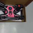 PHOEPET No Pull Dog Harnesses for Small Dogs Reflective Adjustable Front Clip Vest with Handle 2 Metal Rings 3 Buckles [Easy to Put on & Take Off](S, Pink)
